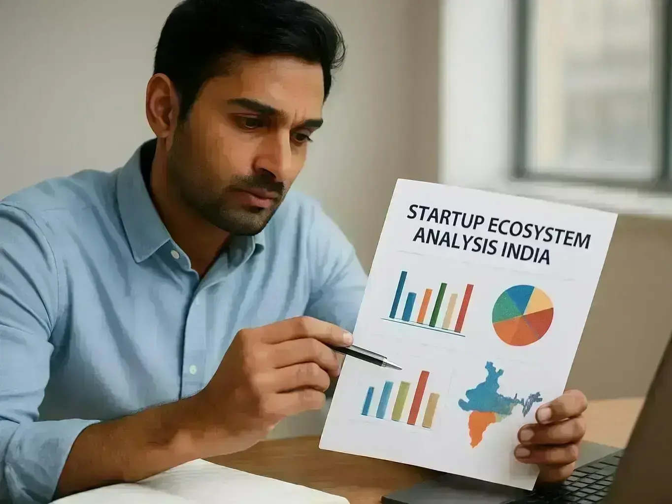 Financial report showing crop yield impact on startup valuation in Ravu village