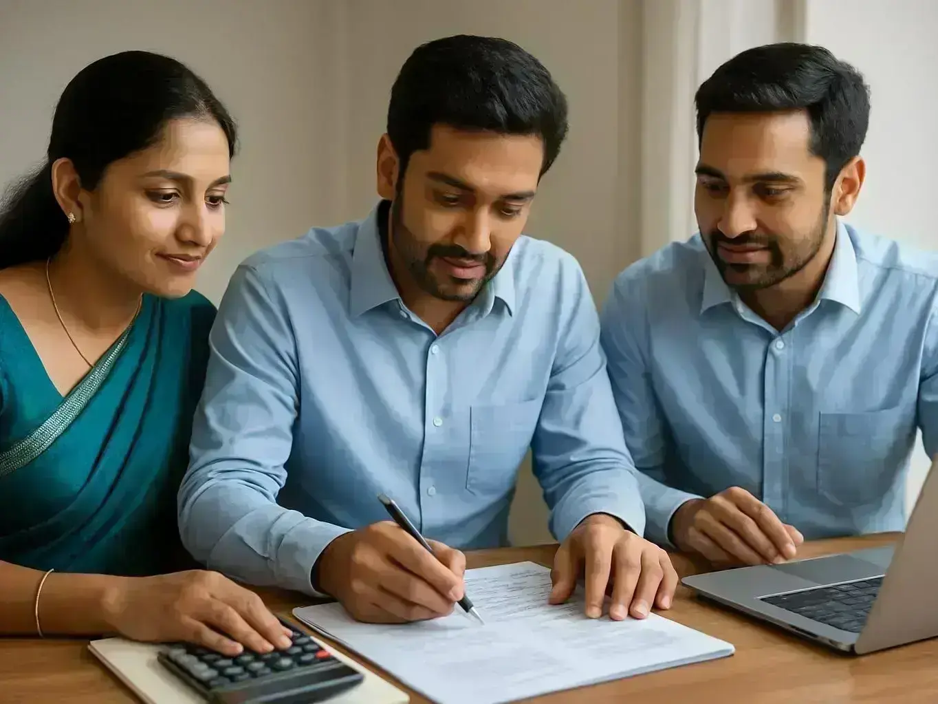 Startup consultant analyzing equity valuation for a Mhow-based business in Cantt Area office