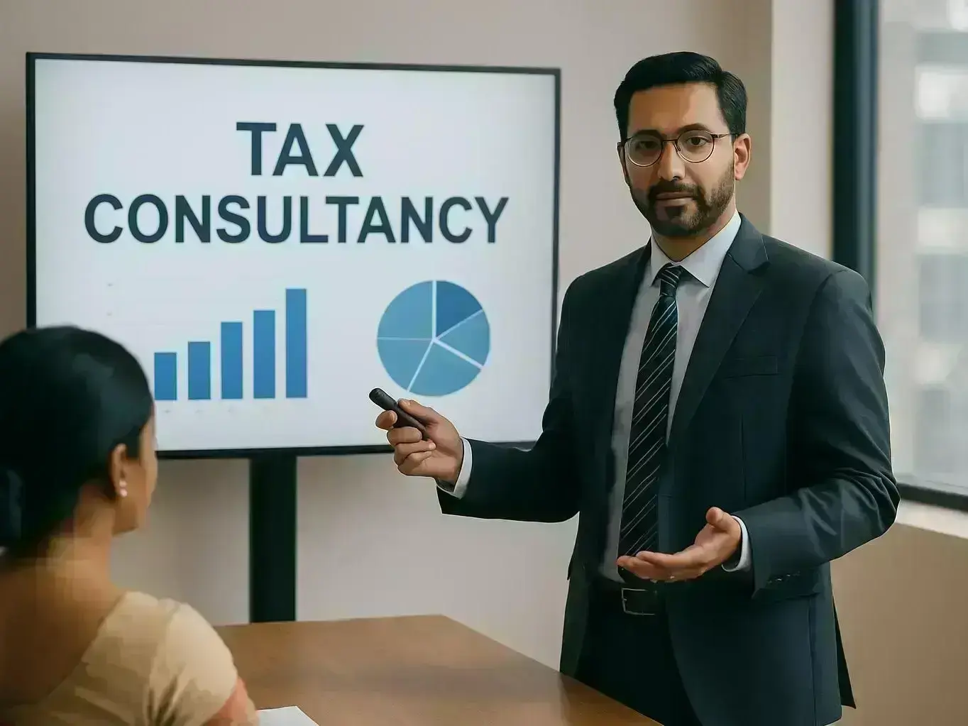 Consultant advising startup founders at Sadar Bazaar Mhow on regulatory compliance and funding