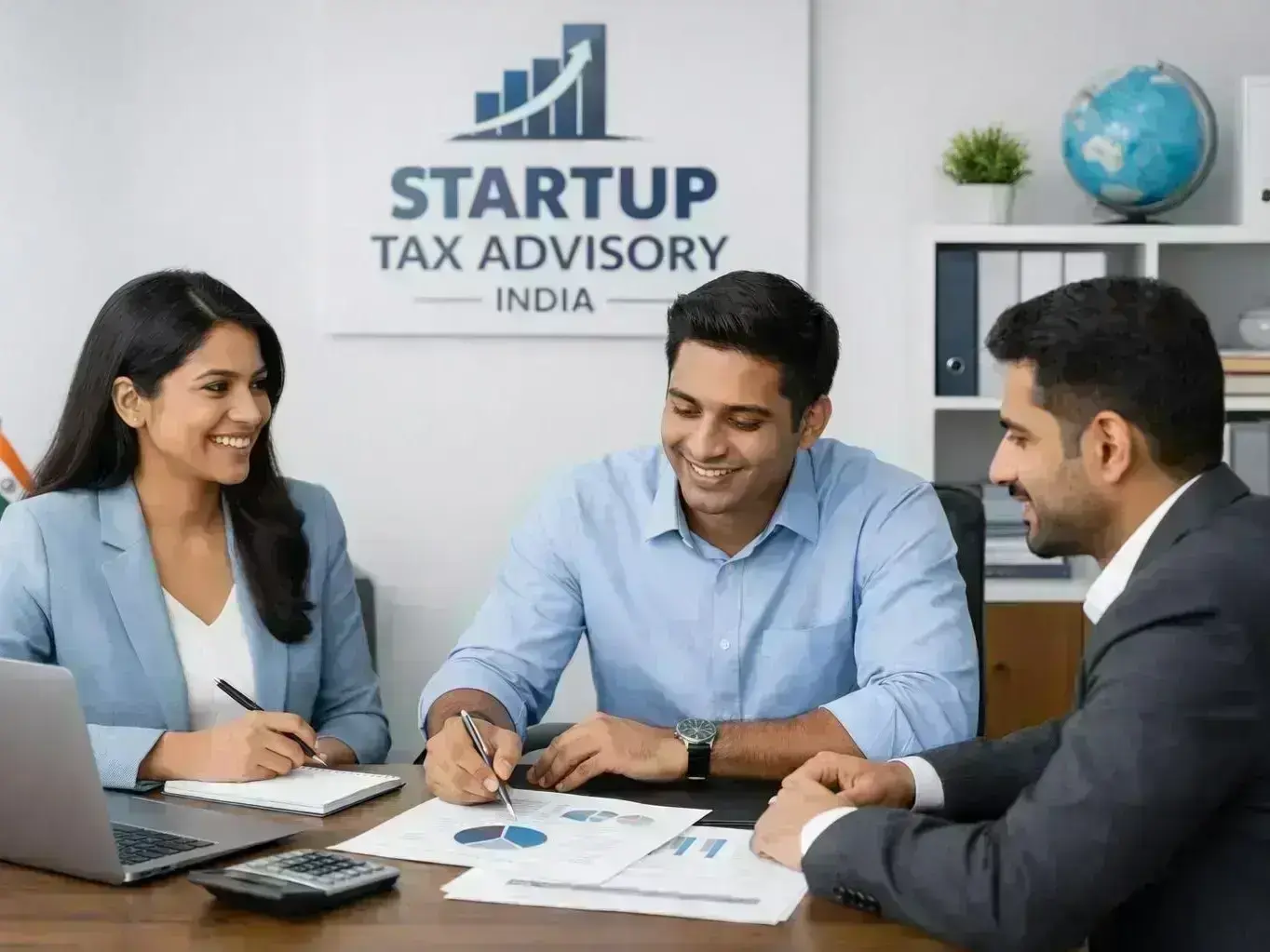 Experienced valuer reviewing startup documentation near Dharampuri Lake in Pithampur