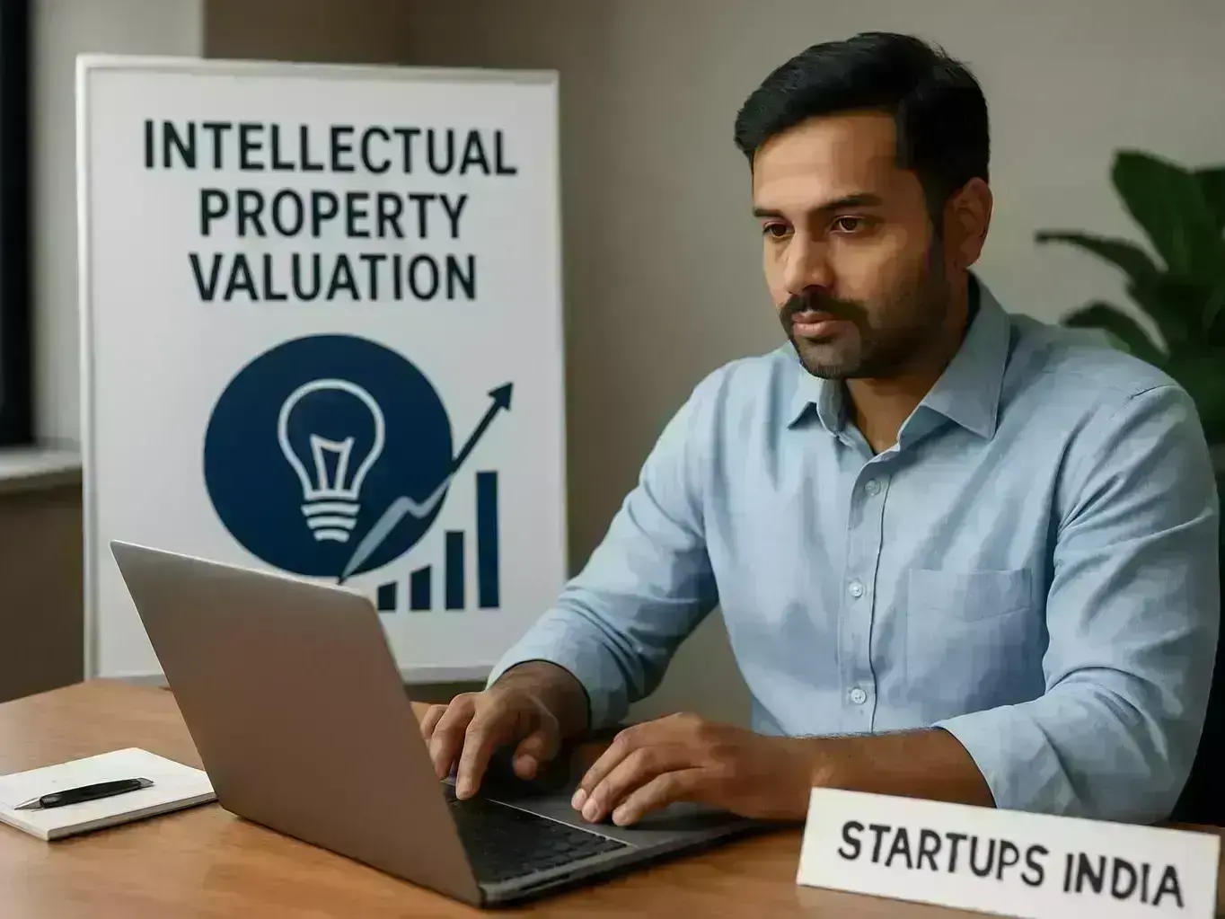Traditional single-story Bangarda Chhota home used as startup office in rural Madhya Pradesh