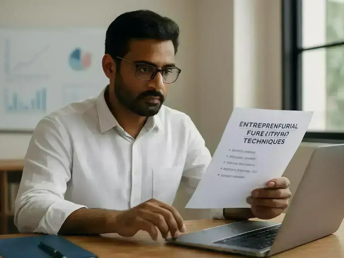 Business owner consulting RV Gaurav Maheshwari about local permits in Bangarda Chhota